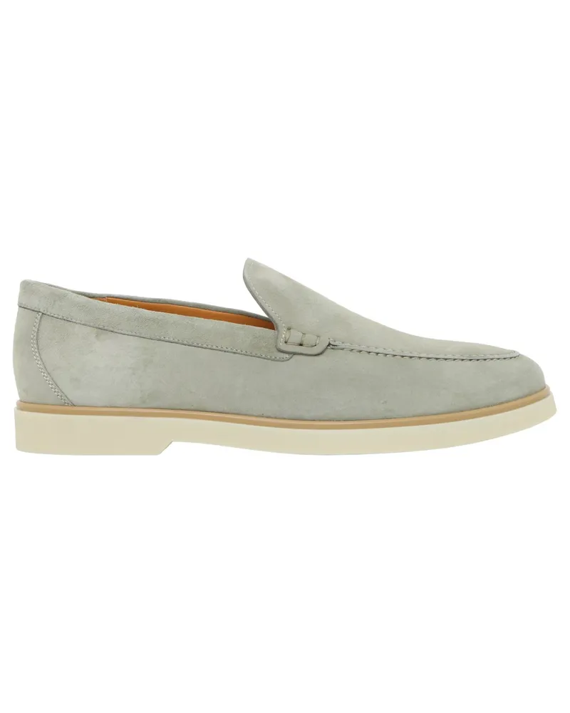 Magnanni Handgefertigte Loafer aus weichem Wildleder in Grün