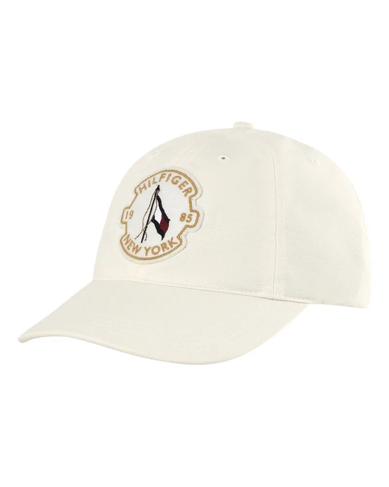 Tommy Hilfiger Baumwoll-Cap mit gesticktem Label-Aufnäher in Offwhite