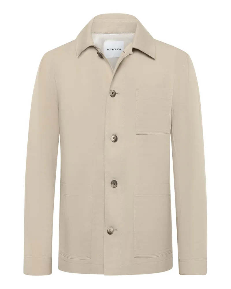 Roy Robson Overshirt Bellandi aus Lyocell und Leinen, Regular Fit in Ohne