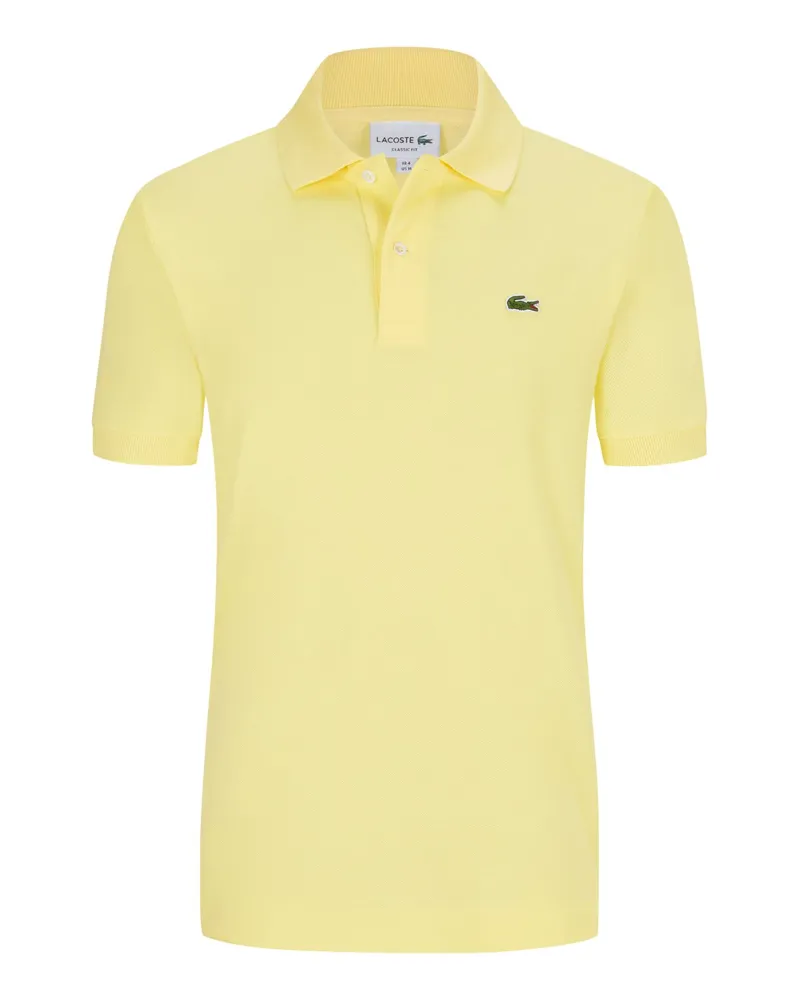 Lacoste Piqué-Poloshirt Classic Fit L1212, mit kleinem Krokodil-Aufnäher in Gelb