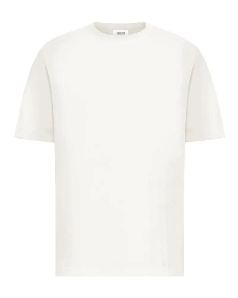 Drykorn Softes T-Shirt in Jersey-Qualität in Offwhite