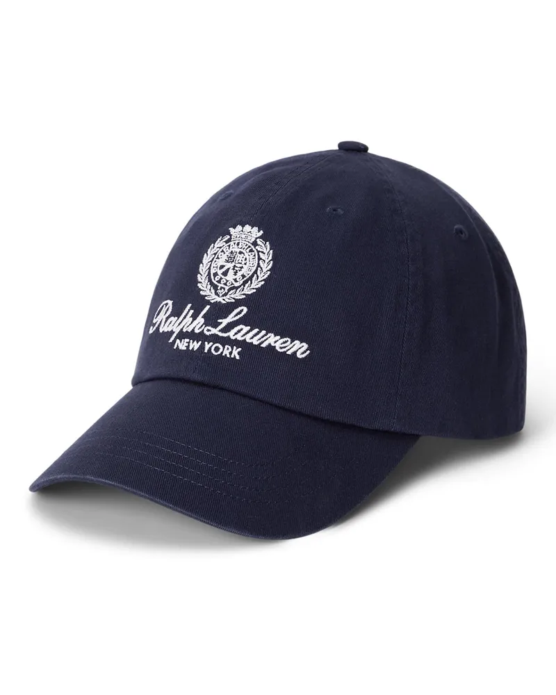 Ralph Lauren Cap aus Baumwolle mit Label-Stickerei in Marine