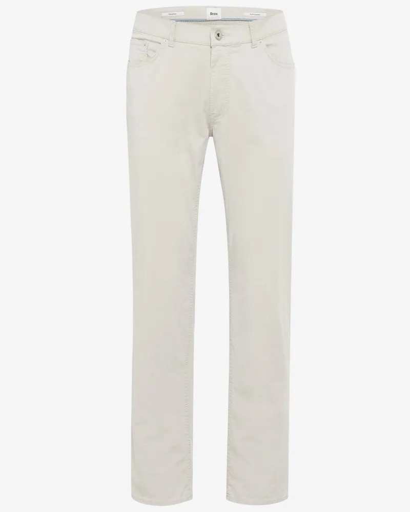 Brax Stretch 5 Pocket-Hose Cadiz in Ultralight Satin-Qualität, Regular Fit in Natur