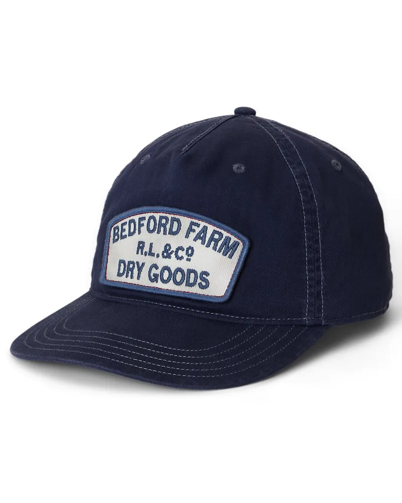 Ralph Lauren Cap aus Baumwolle mit Aufnäher in Marine