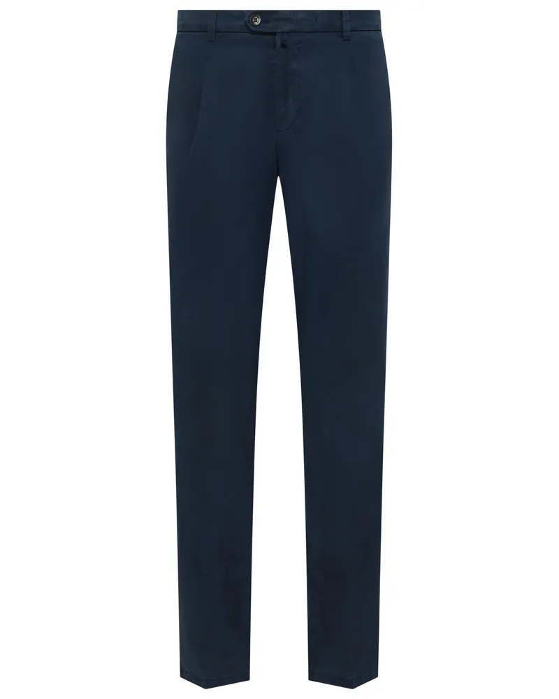 Meyer Hosen 5 Pocket-Hose Milano mit Lyocell-Anteil in Marine