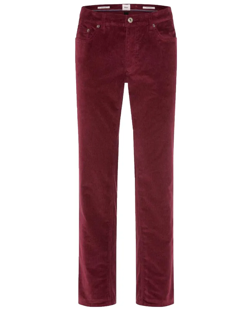 Brax 5-Pocket Cordhose Cadiz mit Stretch, Straight Fit in Rot