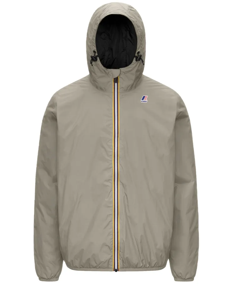 K-Way Wasserdichte Kapuzenjacke mit Primaloft-Isolation in Schilf
