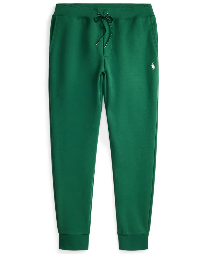 Ralph Lauren Sweatpants aus einem Baumwoll-Mix mit Logo-Stickerei in Grün