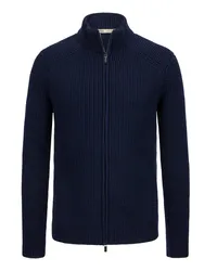 Maurizio Baldassari Strickjacke aus Schurwolle in Heavy-Strick Marine