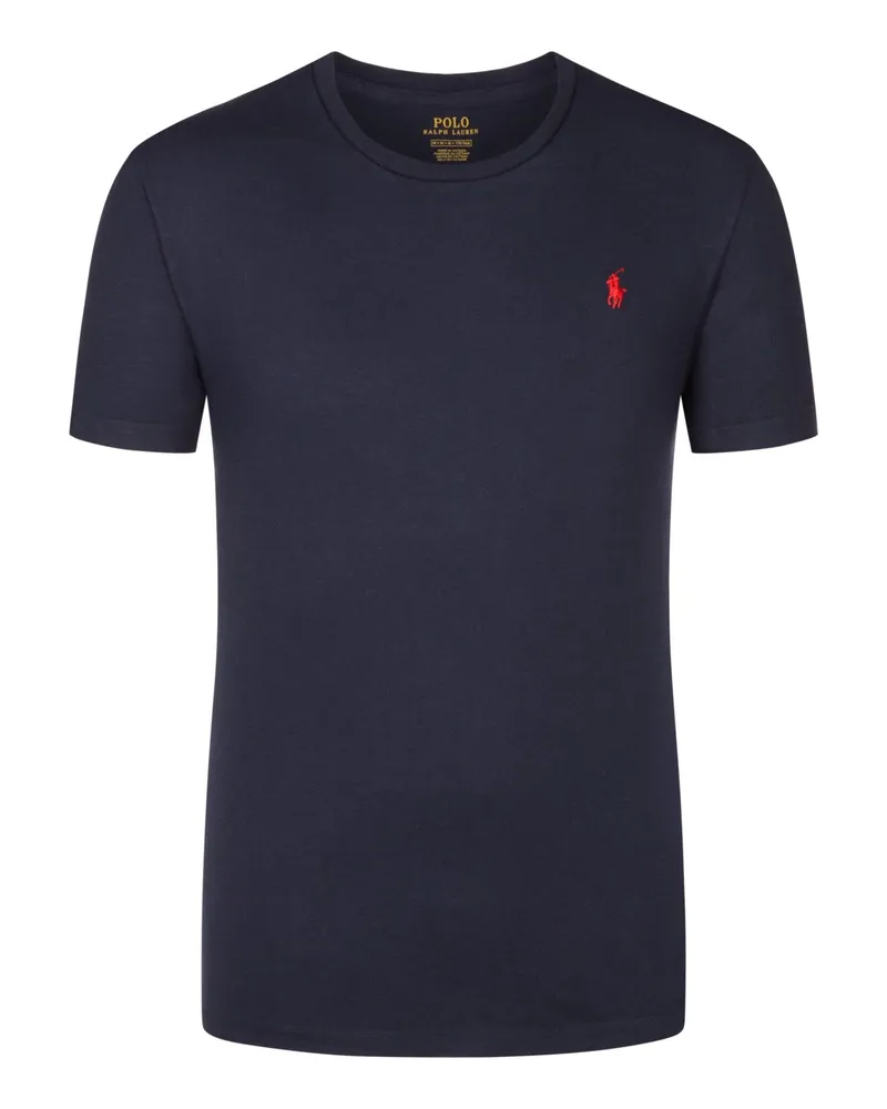 Ralph Lauren T-Shirt Custom Slim Fit aus Baumwolle in Marine