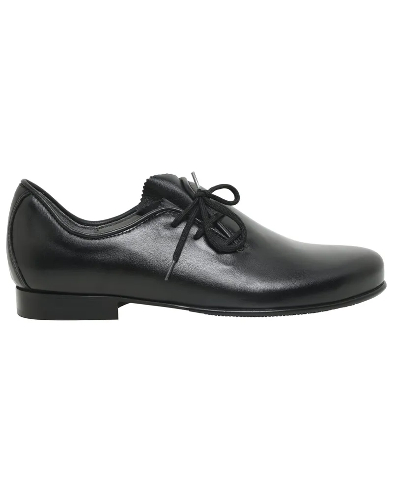Meindl Traditionelle Haferlschuhe Königsee in polierter Optik in Schwarz