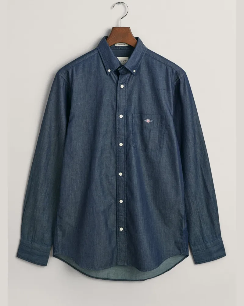 Gant Jeanshemd mit Button-Down-Kragen, Regular Fit in Denim