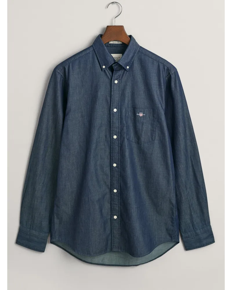Gant Jeanshemd mit Button-Down-Kragen, Regular Fit in Denim