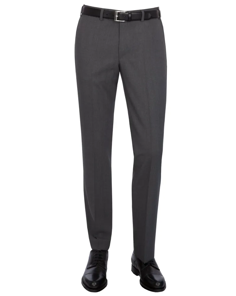 Hiltl Exklusive Hose Piacenza aus Schurwolle, Contemporary Fit in Grau