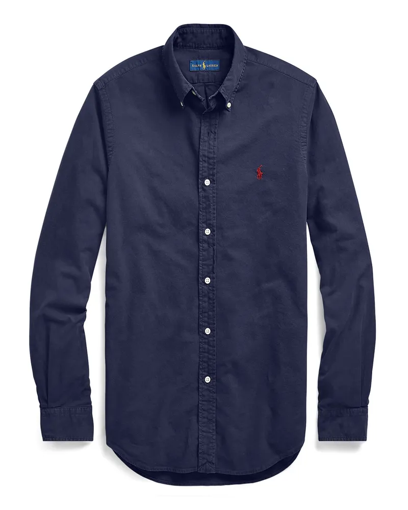 Ralph Lauren Hemd aus Baumwolle, Slim Fit in Marine
