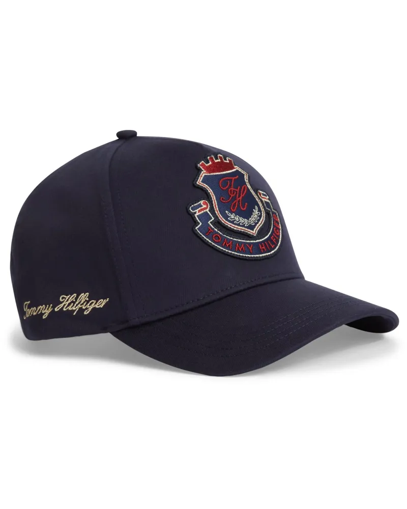 Tommy Hilfiger Cap aus Baumwolle mit Label-Aufnäher in Marine