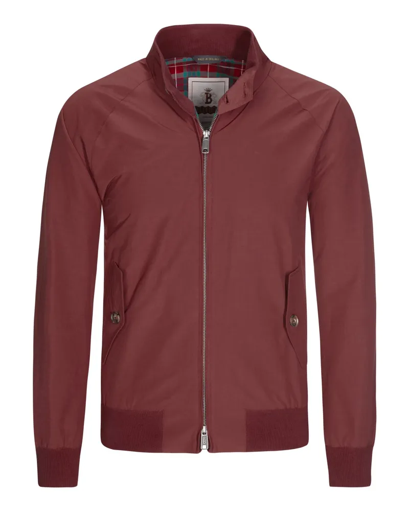 Baracuta Blouson G9 aus einem Baumwollgemisch mit Raglanärmeln in Dunkelrot