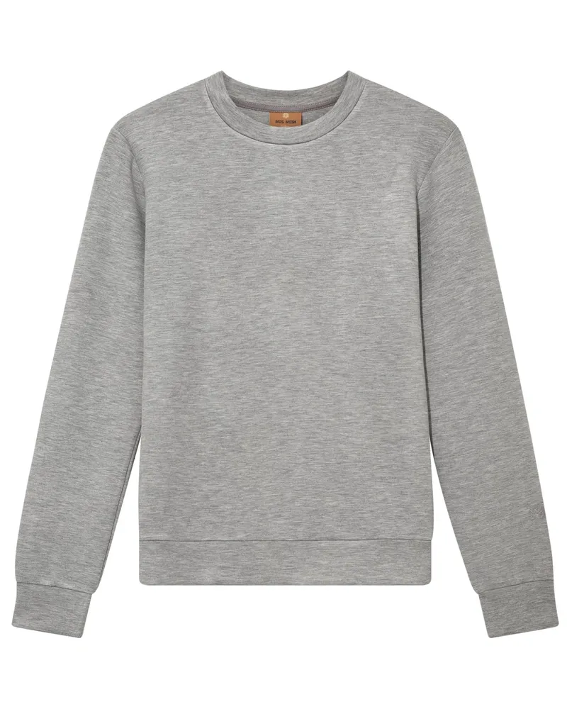 Mos Mosh Sweatshirt in Jersey-Qualität in Grau