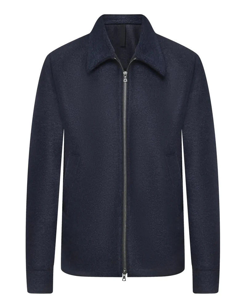 Harris Wharf London Woll-Blouson Aviator aus gepresster Schurwolle, Regular in Marine