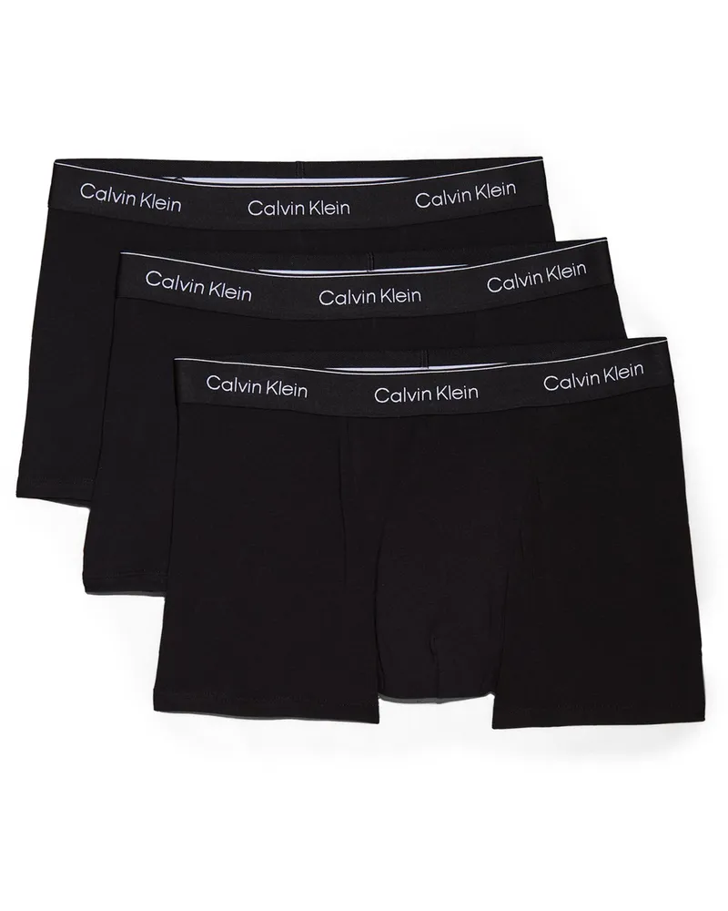 Calvin Klein 3er Pack Boxer-Trunks mit Stretchanteil in Schwarz