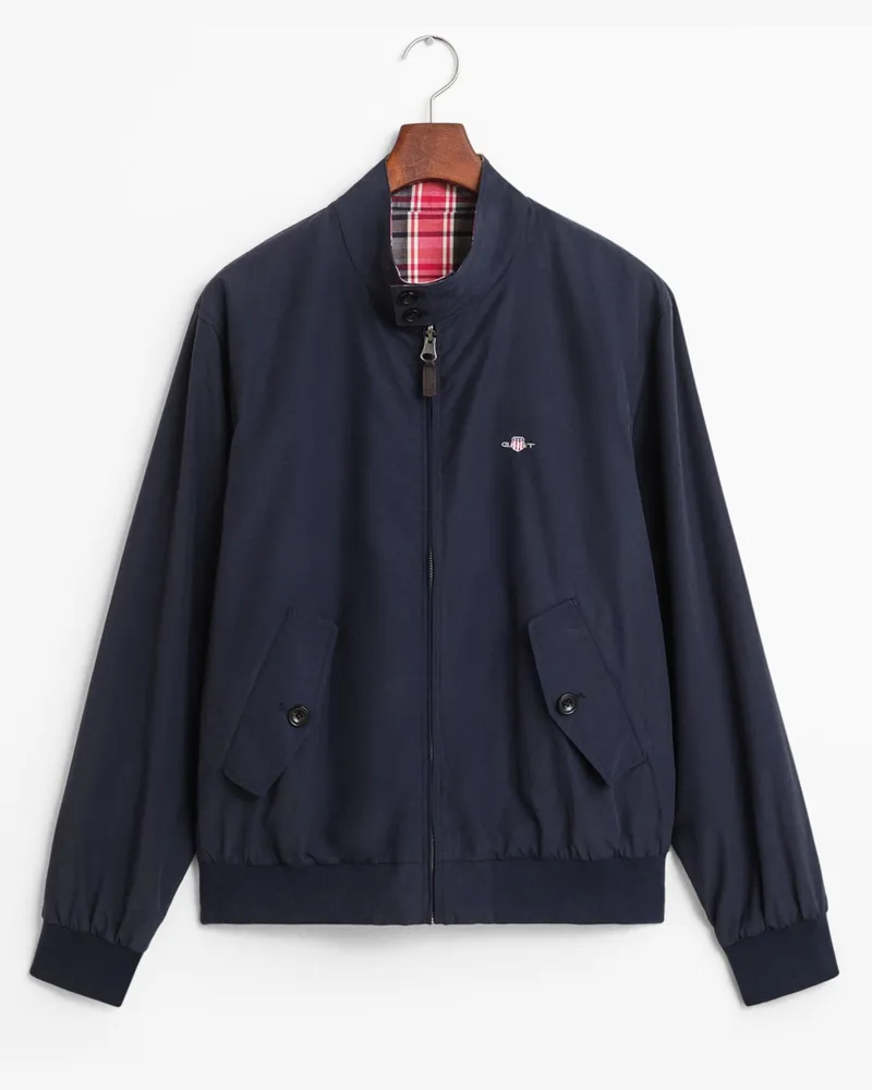 Gant Harrington-Wendejacke mit Logo-Stickerei in Marine
