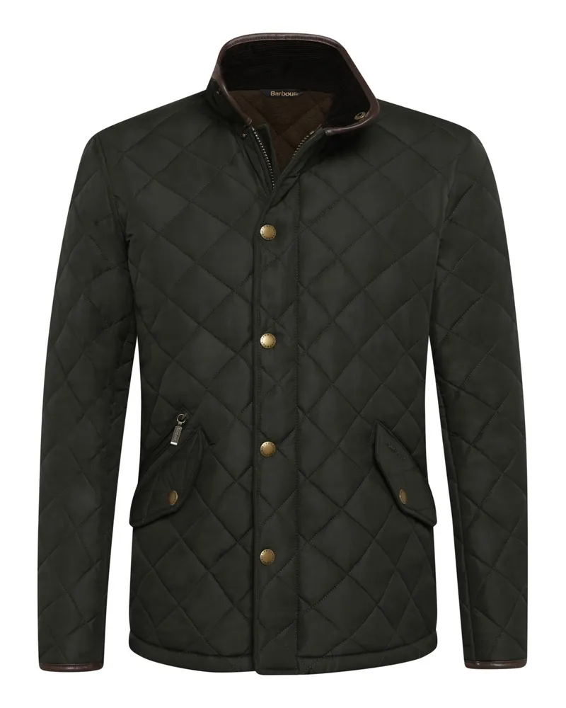 Barbour Wattierte Steppjacke Powell mit Stehkragen in Grün