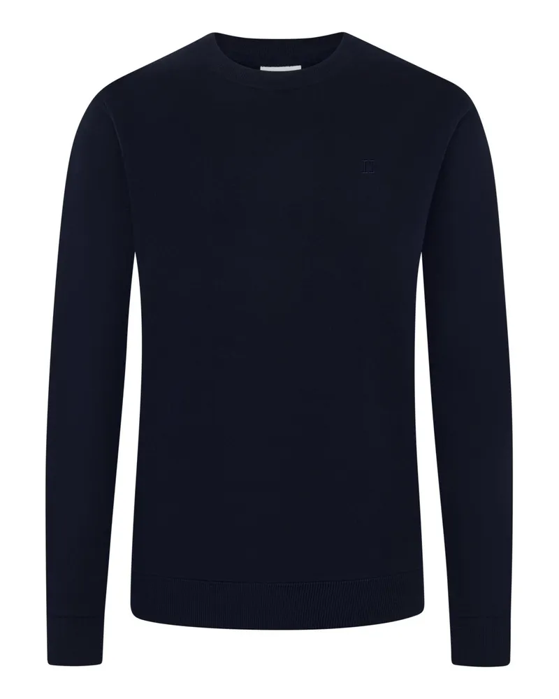 LES DEUX Leichtes Sweatshirt mit Rippstrickbündchen in Marine