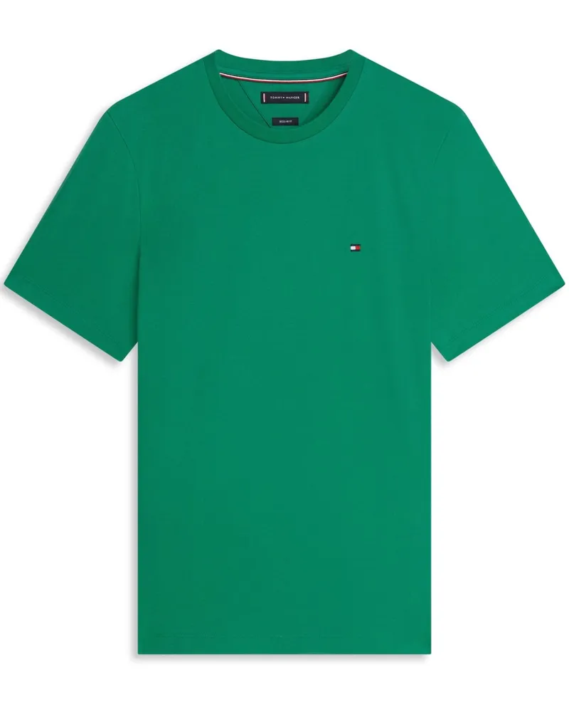 Tommy Hilfiger T-Shirt aus Baumwolle, Regular Fit in Grün