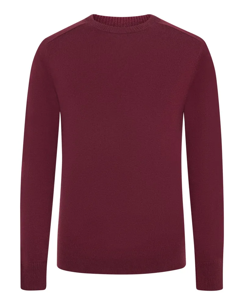 FTC Cashmere Softer Rundhalspullover aus Kaschmir in Bordeaux