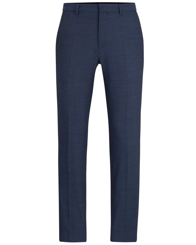 HUGO BOSS Wollhose mit Stretchanteil, Extra Slim Fit in Marine