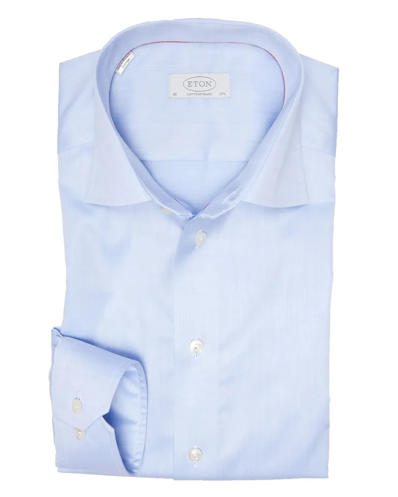 Eton Hochwertiges Hemd, Contemporary Fit in Hellblau