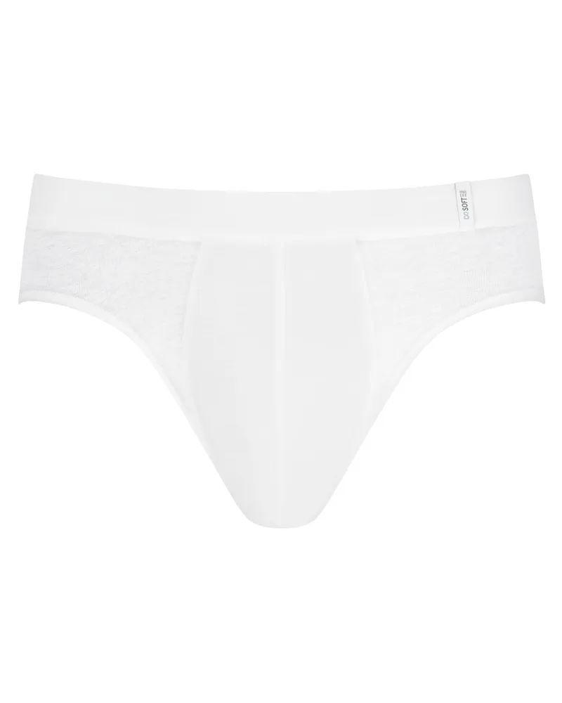 Schiesser Slip mit überzogenem Bund in Weiß