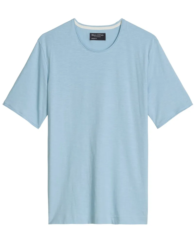 Marc O'Polo Leichtes T-Shirt aus Bio-Baumwolle, Regular Fit in Hellblau