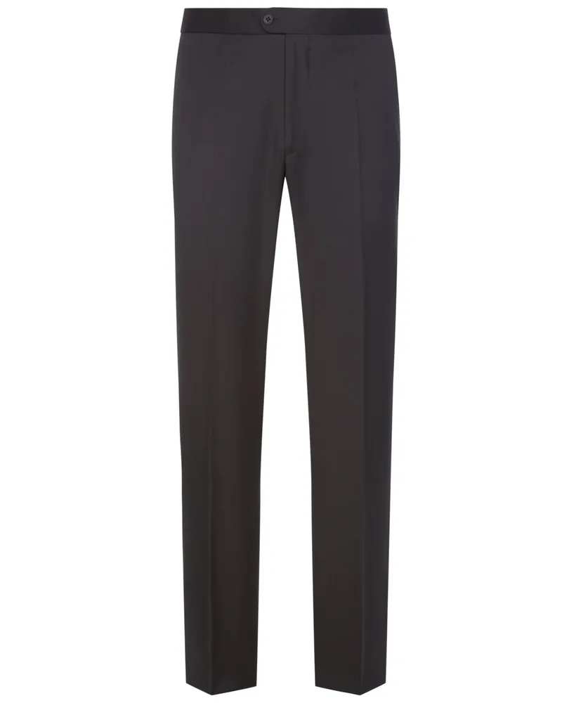 Dressler Festliche Hose mit Galonstreifen, Eron, Shaped Fit in Schwarz