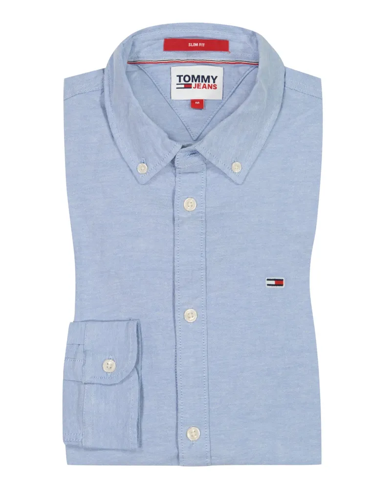 Tommy Hilfiger Hemd mit Stretchanteil, Slim Fit in Blau