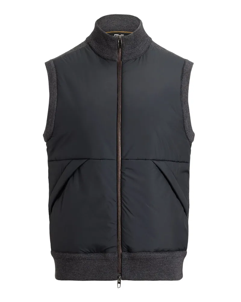 Ralph Lauren Hybrid-Sweatweste aus der RLX-Serie in Anthrazit