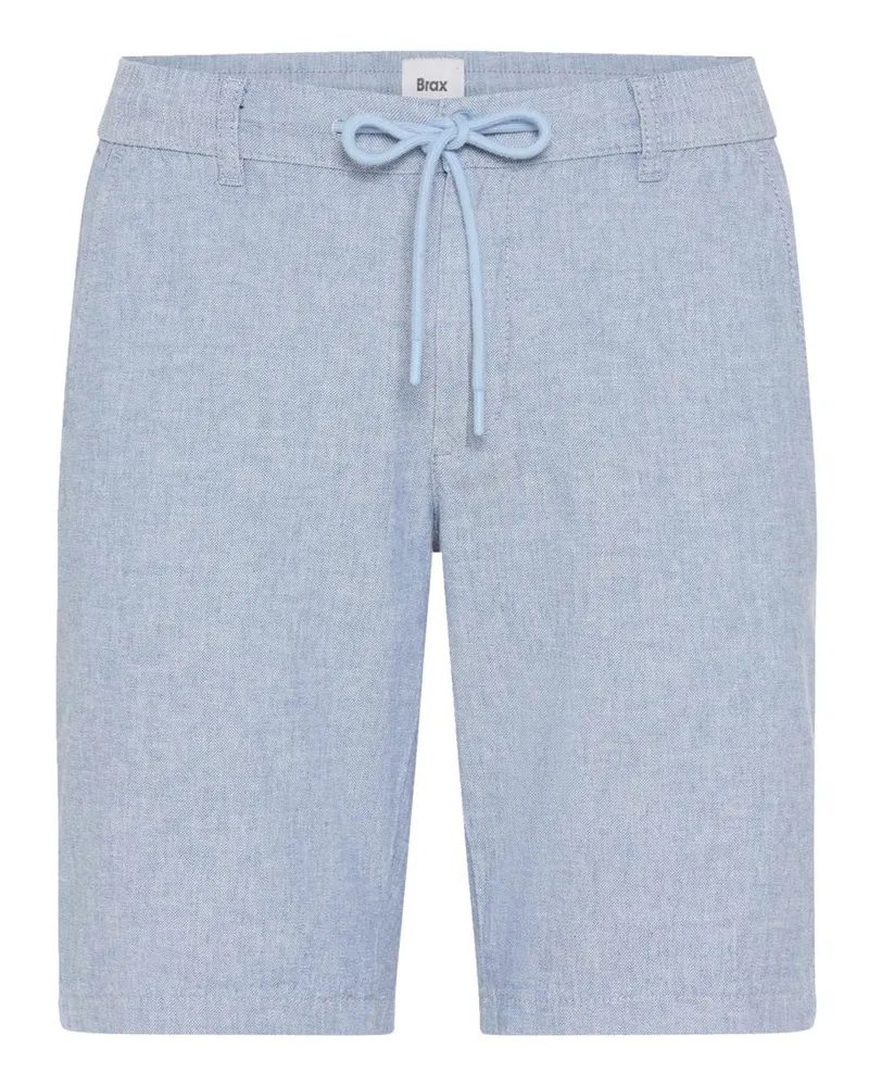 Brax Leichte Shorts Balu mit Leinen und Stretch, Modern Fit in Mittelblau