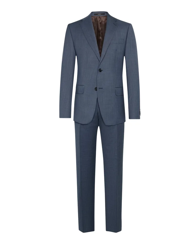 windsor. Anzug aus Schurwolle, Regular Fit in Blau