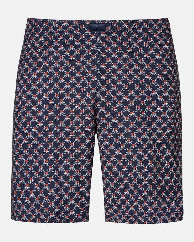 Mey Leichte Homewear-Shorts aus Modal mit Stretch und Print in Marine