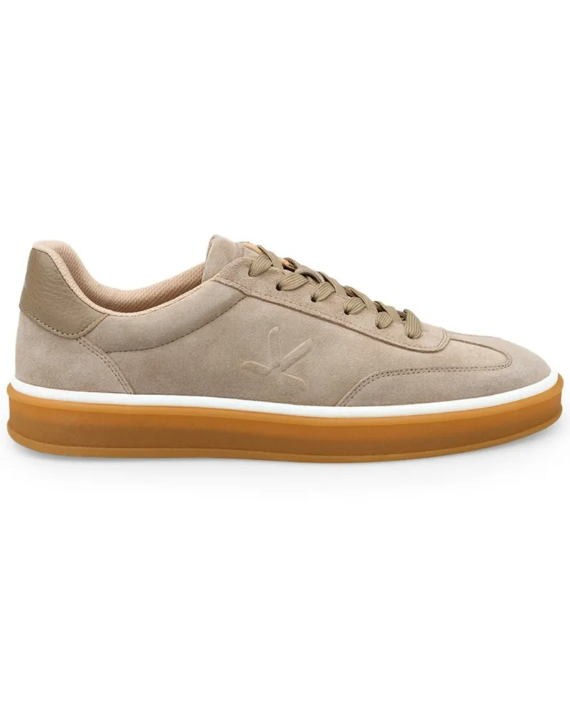 Lloyd Low Top-Sneaker Beat aus Veloursleder mit Variofootbed in Beige