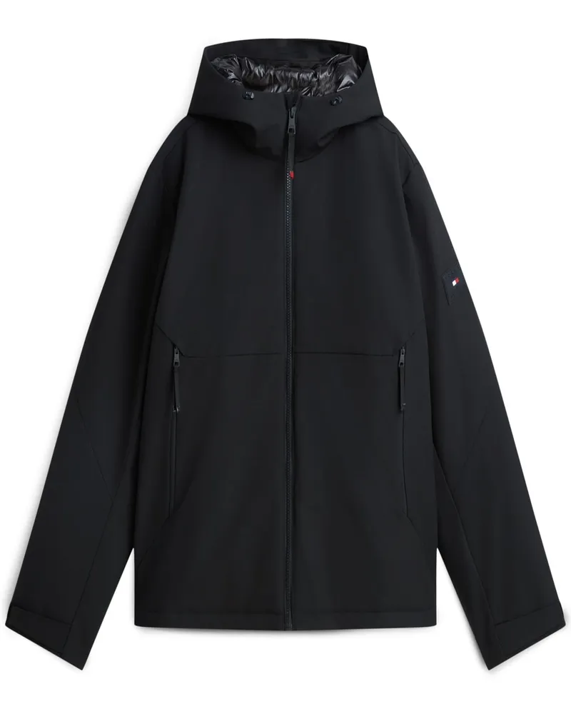 Tommy Hilfiger Wetterfeste Jacke mit synthetischer Daunenfüllung, Regular Fit in Schwarz
