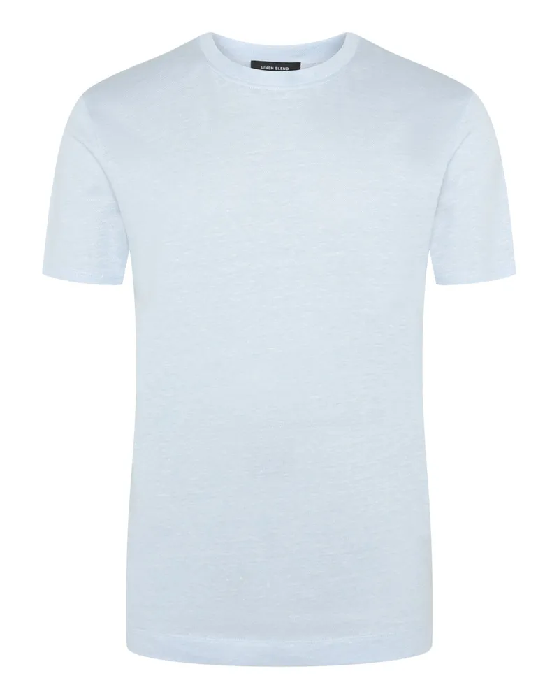 HUGO BOSS T-Shirt aus einem soften Leinen-Mix in Hellblau