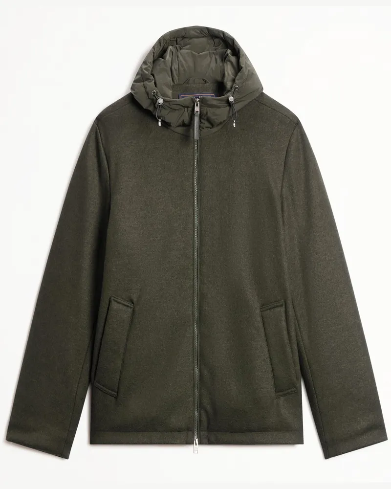 Woolrich Wolljacke mit Kapuze und Primaloft®-Isolation in Oliv