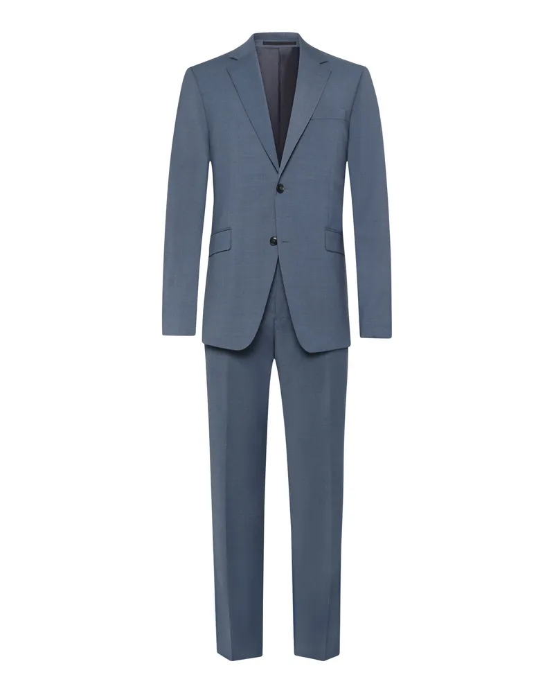 Tiger of Sweden Einreihiger Anzug aus Wollmischung mit Stretch in Mittelblau