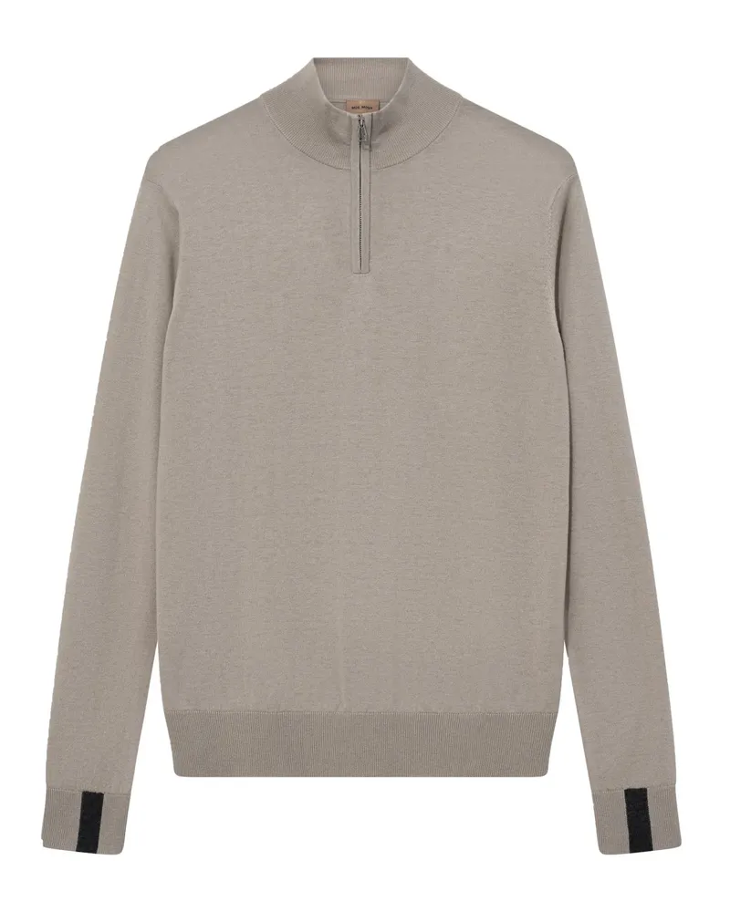 Mos Mosh Superleichter Strick-Troyer aus Wolle und Seide in Beige