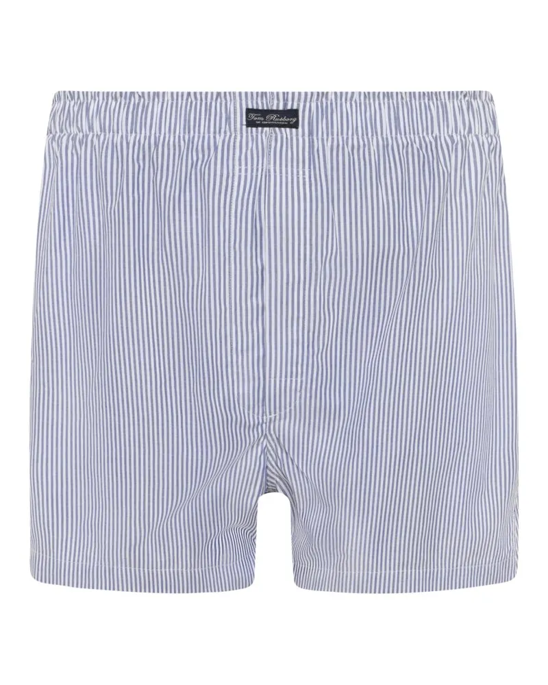 Tom Rusborg Boxershorts aus Baumwolle mit Streifenmuster in Blau