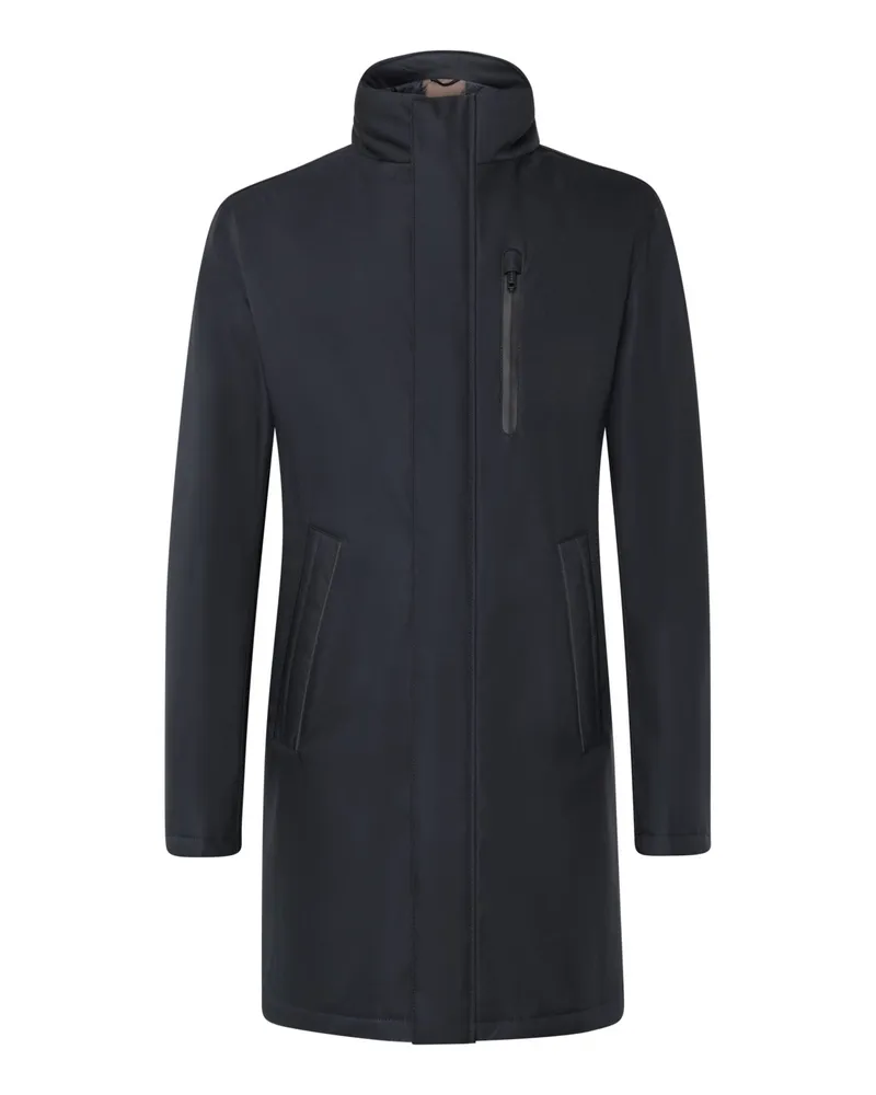 Bugatti Waschbarer Regenmantel Rainseries mit Stehkragen, Modern Fit in Marine