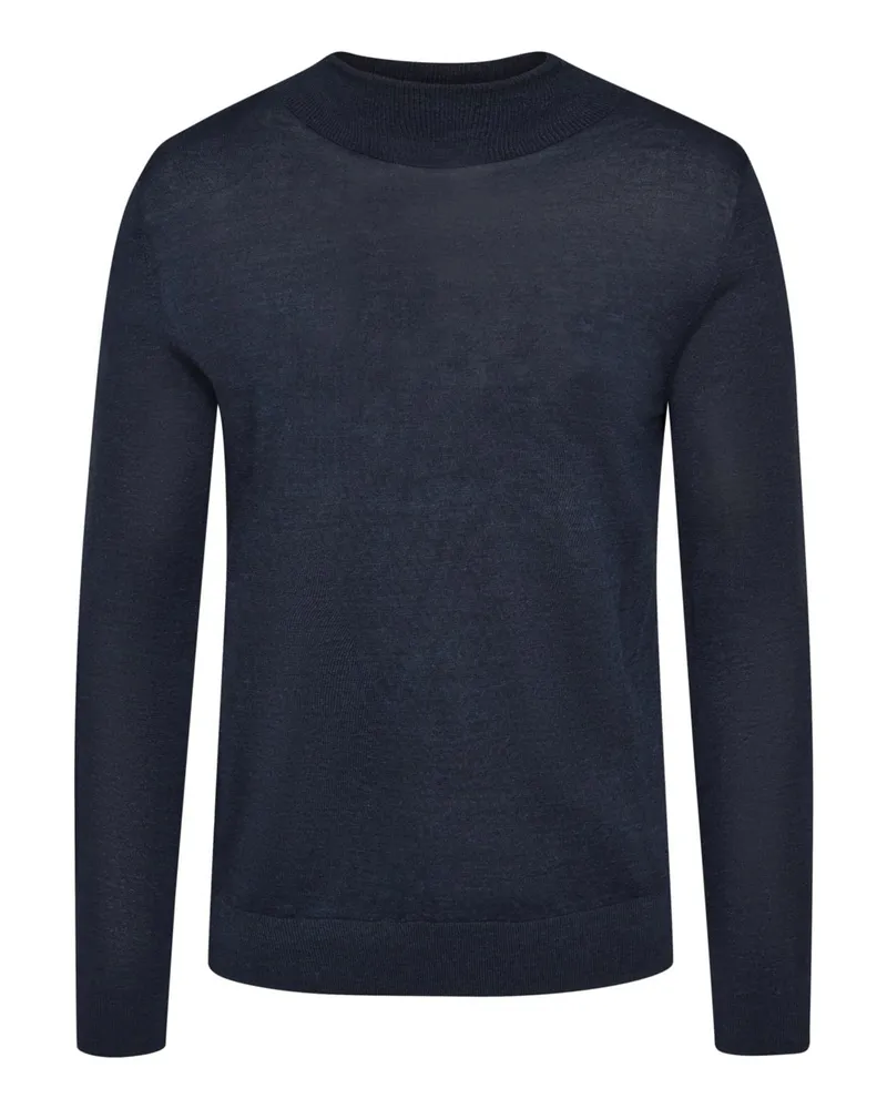 Tiger of Sweden Softer Rollkragenpullover aus Merinowolle in Marine