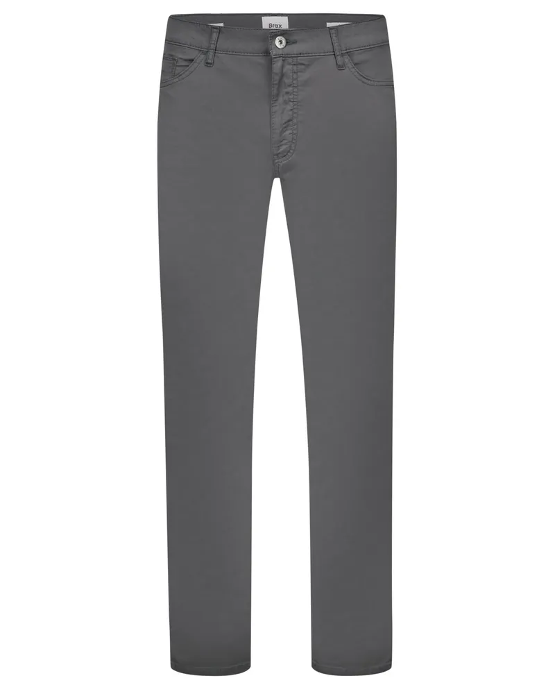 Brax Stretch 5 Pocket-Hose Cadiz in Ultralight Satin-Qualität, Regular Fit in Anthrazit