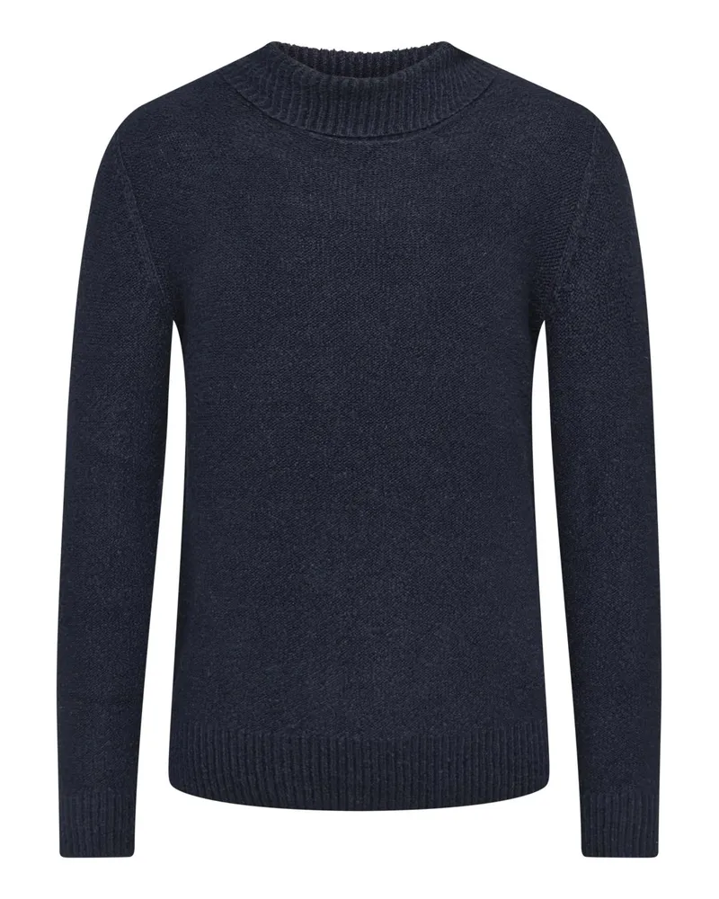 Phil Petter Softer Turtleneck-Pullover in Bouclé-Strick, Regular in Schwarzblau